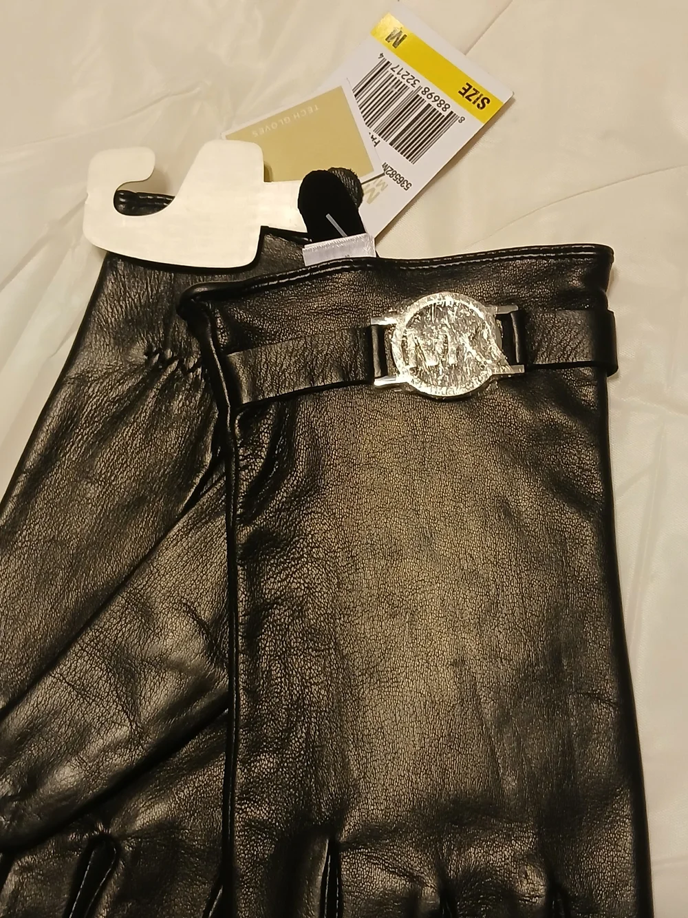Michael Kors Black Leather Ladies Gloves